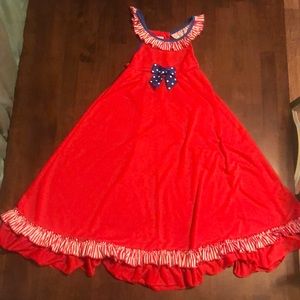 Red white & blue dress